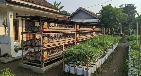 MENGHASILKAN CUAN BERLIPAT TERNAK PUYUH DAN CABAI RAWIT DI LAHAN SEMPIT